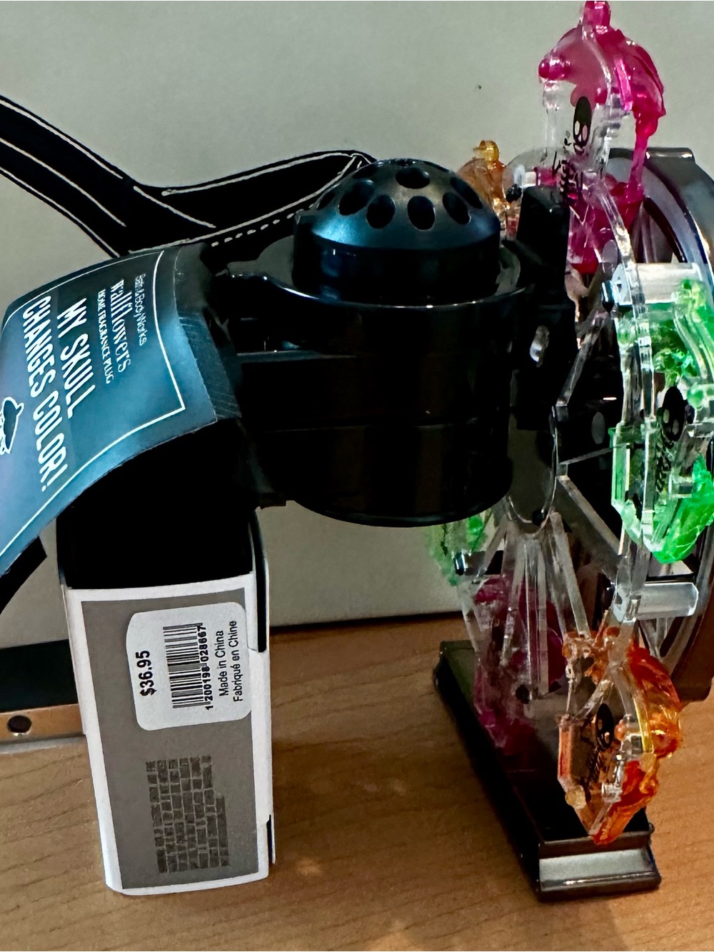 Neon Spooky Ferris Wheel Color Changing Nightlight Wallflowers Plug - Picture 2 of 4